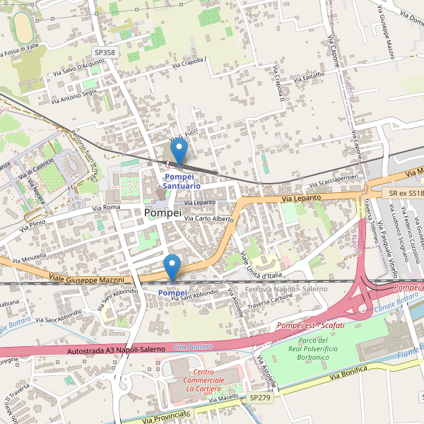 Thumbnail mappa stazioni di Pompei