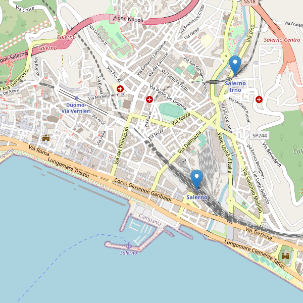 Thumbnail mappa stazioni di Salerno
