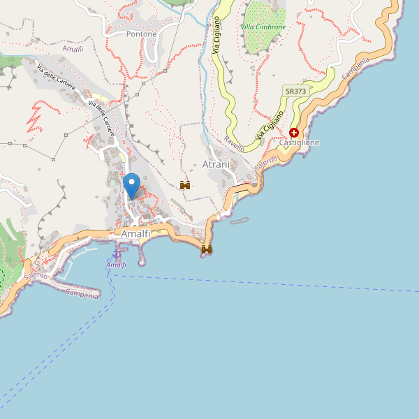 Thumbnail mappa supermercati di Amalfi