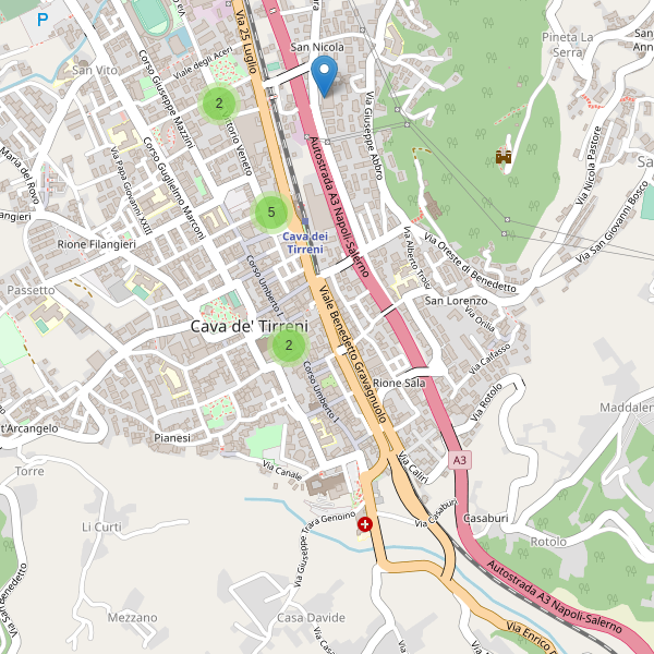 Thumbnail mappa supermercati di Cava de' Tirreni