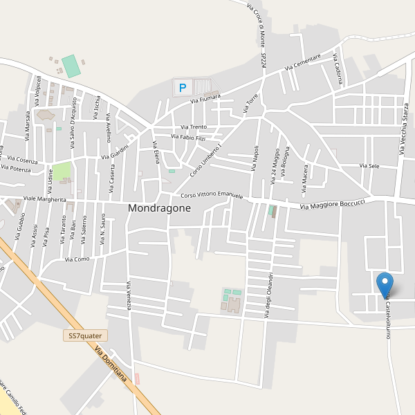 Thumbnail mappa supermercati di Mondragone