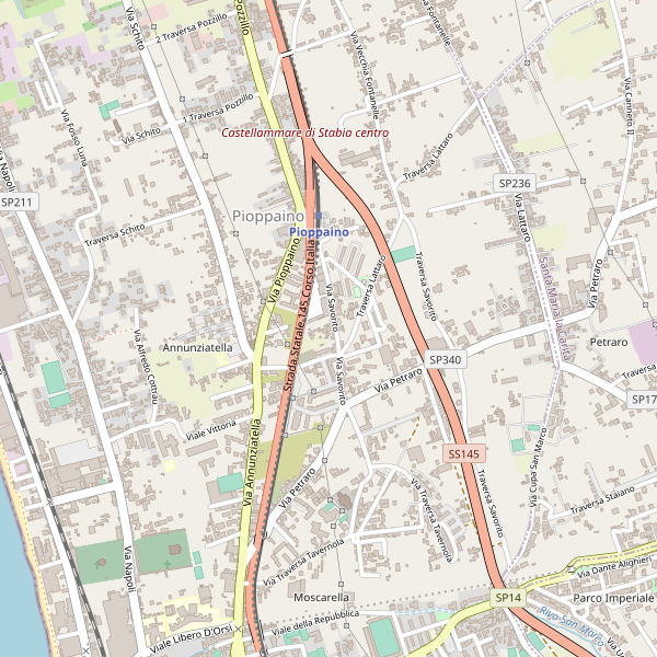 Thumbnail mappa taxi di Castellammare di Stabia