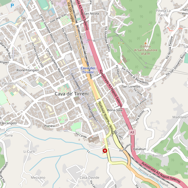 Thumbnail mappa taxi di Cava de' Tirreni