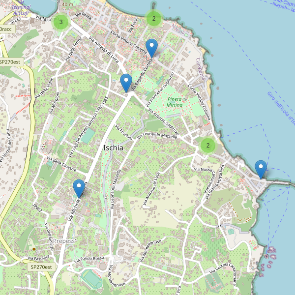 Thumbnail mappa taxi di Ischia