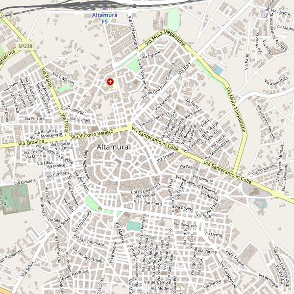 Thumbnail mappa parcheggibiciclette di Altamura