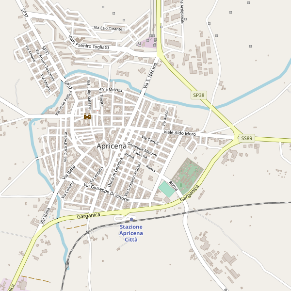 Thumbnail mappa stradale di Apricena