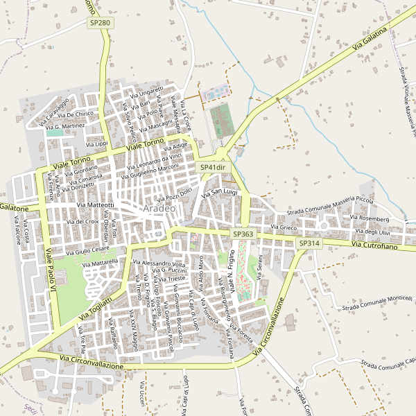 Thumbnail mappa localinotturni di Aradeo