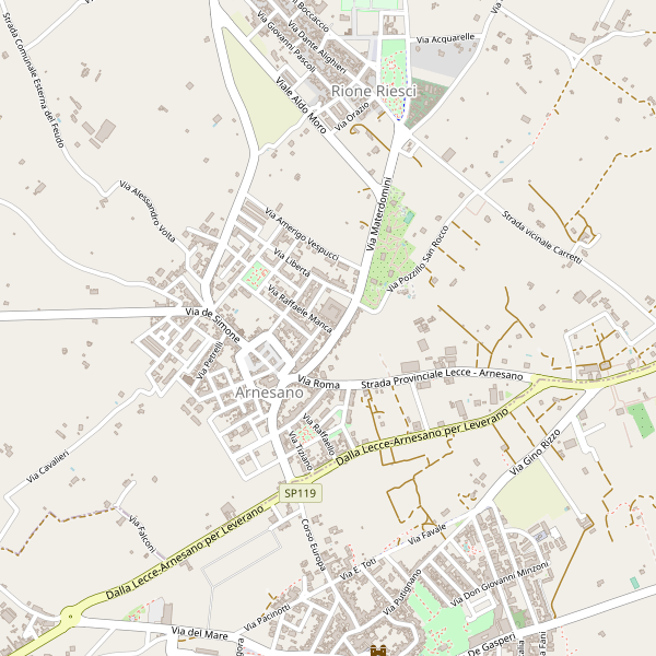 Thumbnail mappa stradale di Arnesano