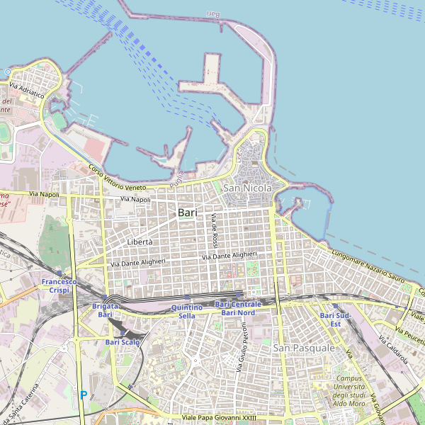 Thumbnail mappa stradale di Bari