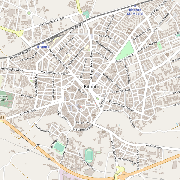 Thumbnail mappa stradale di Bitonto