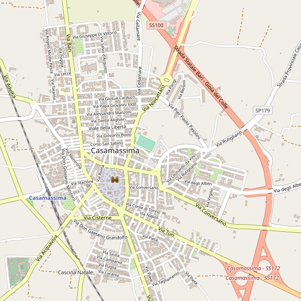 Thumbnail mappa stradale di Casamassima