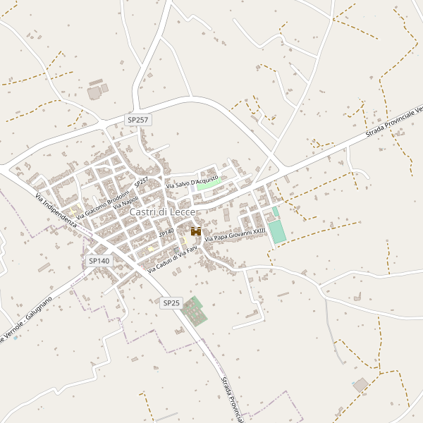 Thumbnail mappa stradale di Castri di Lecce