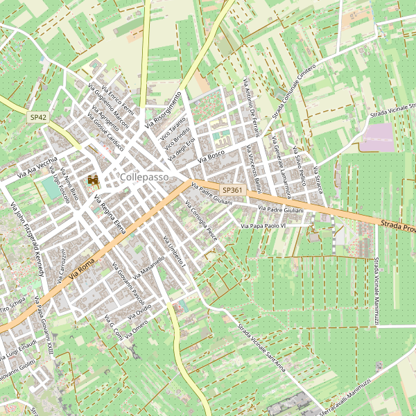 Thumbnail mappa stradale di Collepasso