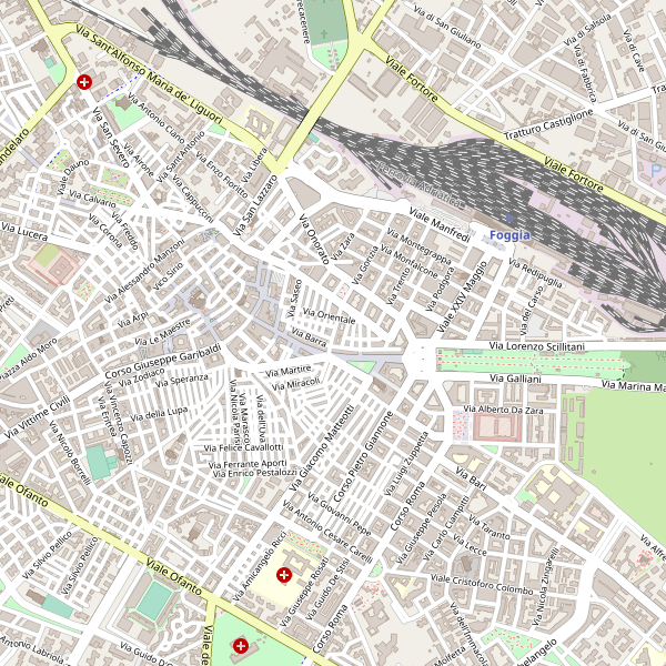 Thumbnail mappa stradale di Foggia