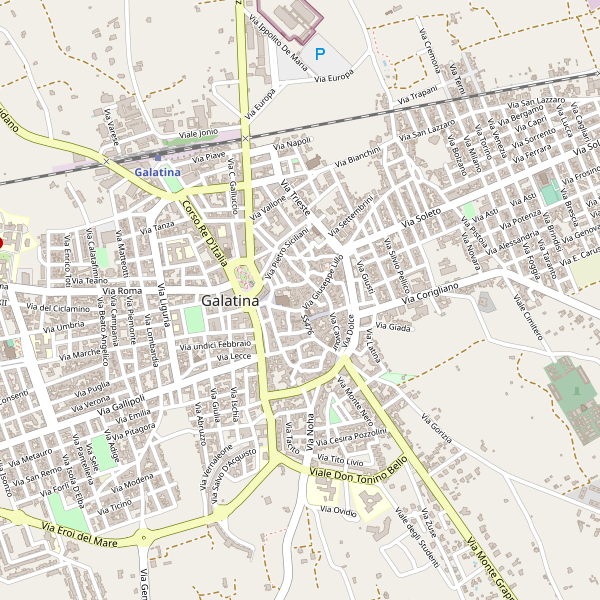 Thumbnail mappa stradale di Galatina