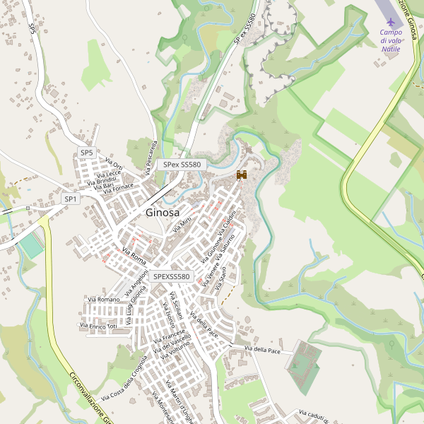 Thumbnail mappa stradale di Ginosa