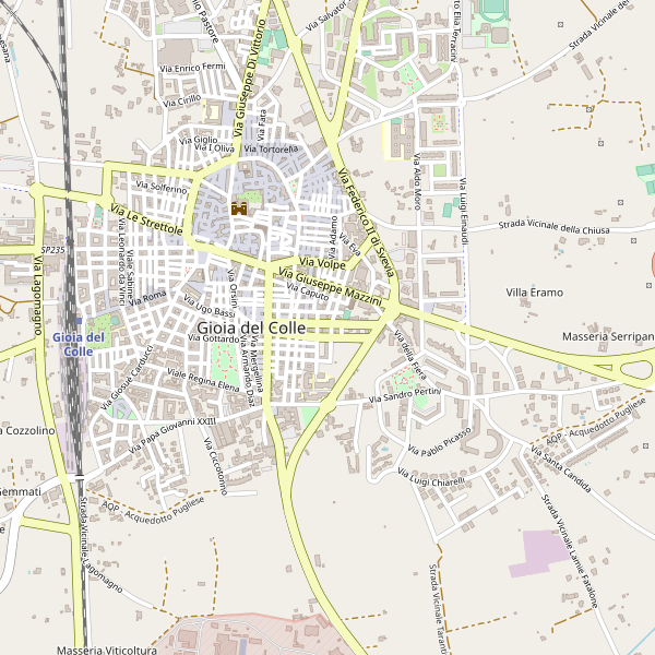 Thumbnail mappa stradale di Gioia del Colle