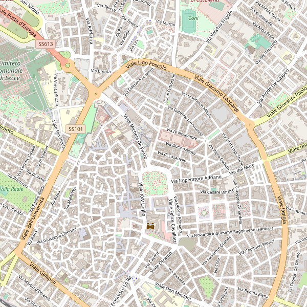 Thumbnail mappa parcheggibiciclette di Lecce