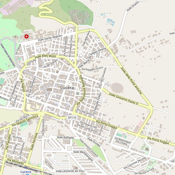 Thumbnail mappa hotel di Lucera