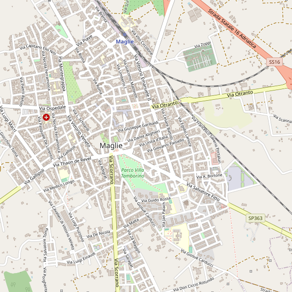 Thumbnail mappa stradale di Maglie