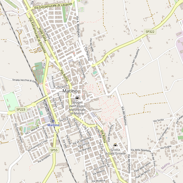 Thumbnail mappa localinotturni di Matino