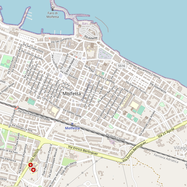 Thumbnail mappa stradale di Molfetta
