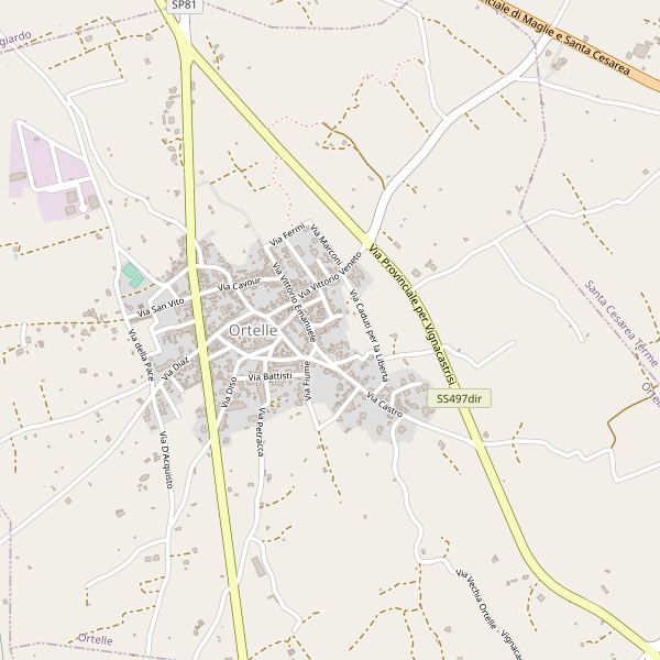 Thumbnail mappa stradale di Ortelle