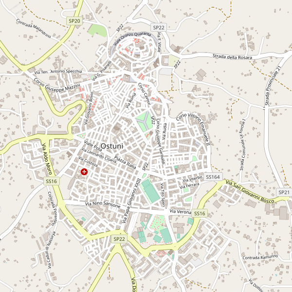 Thumbnail mappa stradale di Ostuni