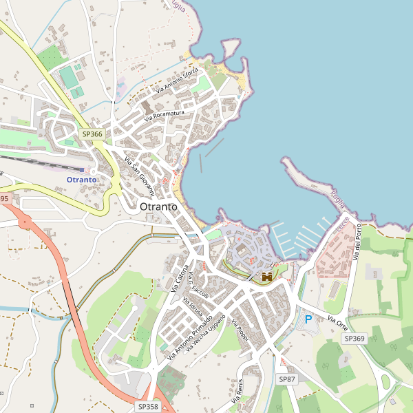 Thumbnail mappa parcheggibiciclette di Otranto