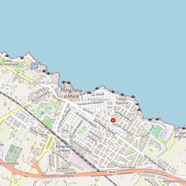 Thumbnail mappa ospedali di Polignano a Mare