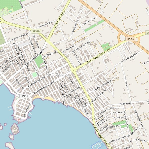 Thumbnail mappa bedandbreakfast di Porto Cesareo