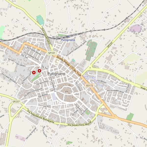 Thumbnail mappa stradale di Putignano