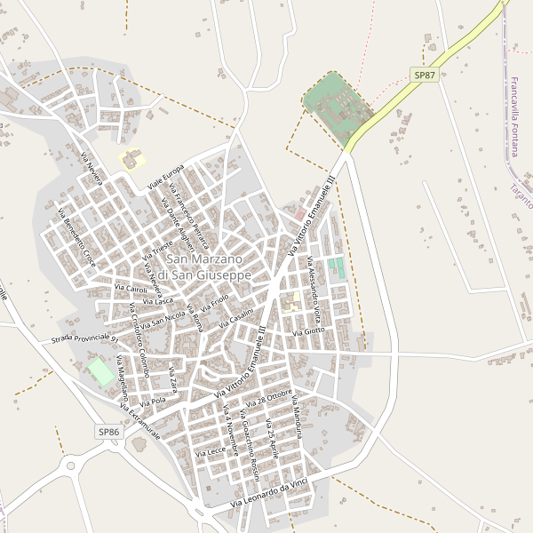 Thumbnail mappa stradale di San Marzano di San Giuseppe