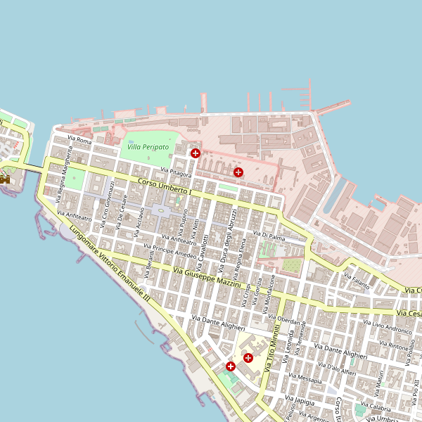 Thumbnail mappa polizia di Taranto
