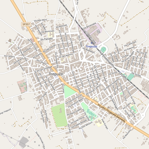 Thumbnail mappa stradale di Trepuzzi