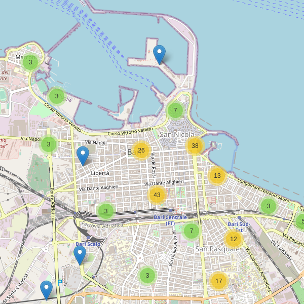 Thumbnail mappa bar di Bari