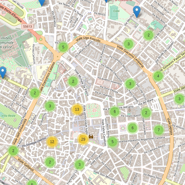 Thumbnail mappa bar di Lecce