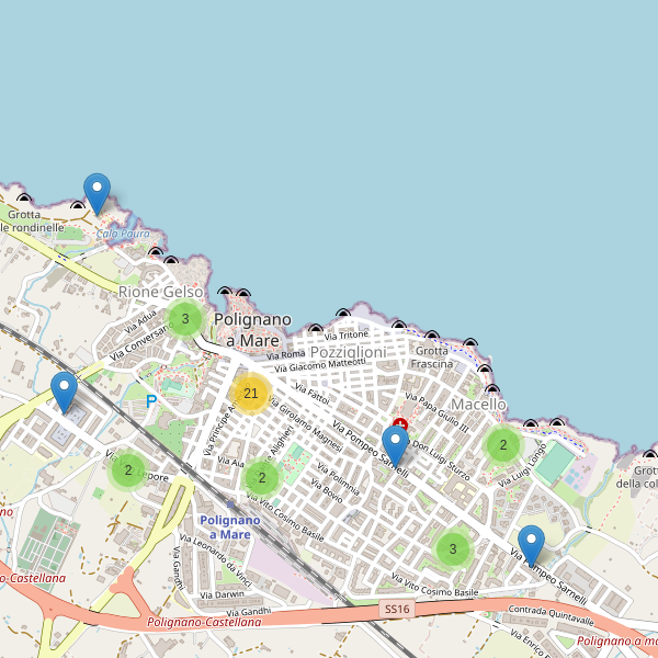 Thumbnail mappa bar di Polignano a Mare