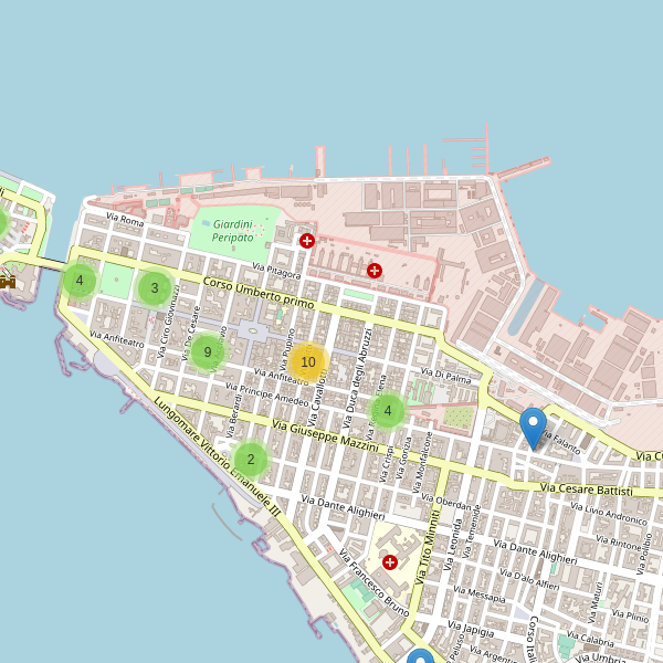 Thumbnail mappa bar di Taranto