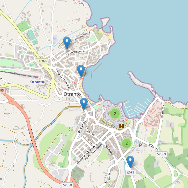 Thumbnail mappa chiese di Otranto