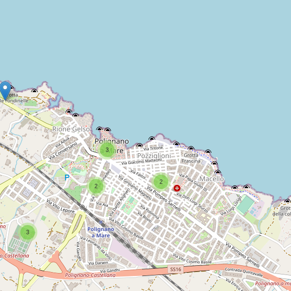 Thumbnail mappa chiese di Polignano a Mare
