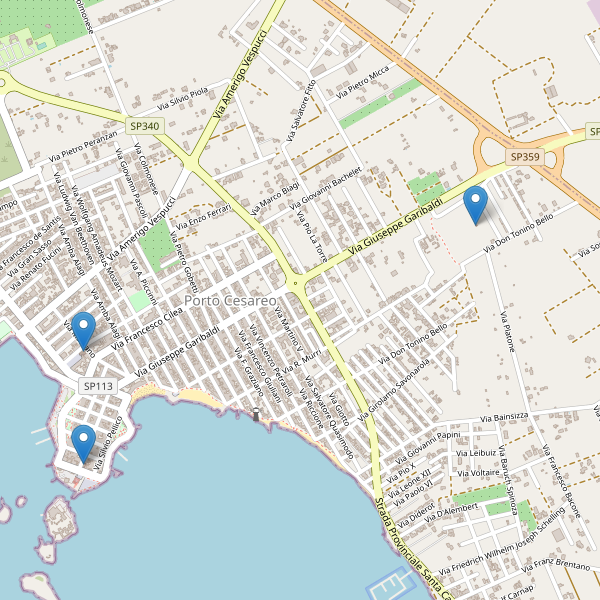 Thumbnail mappa chiese di Porto Cesareo