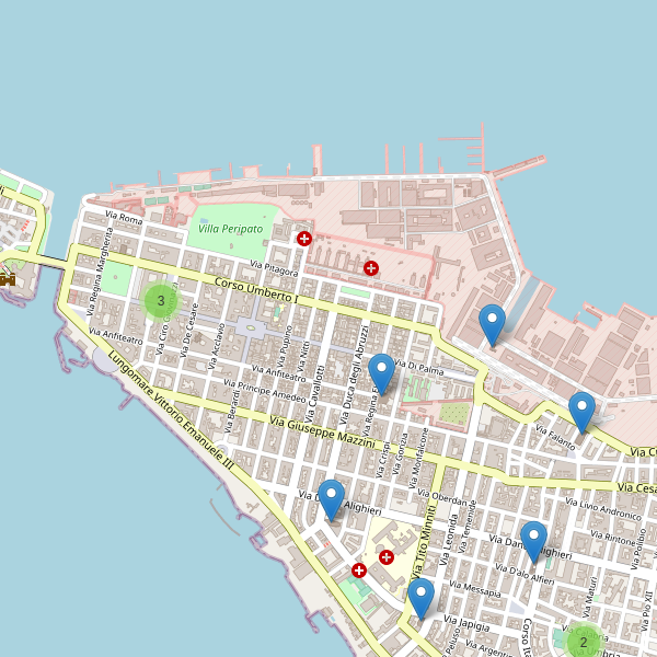 Thumbnail mappa chiese di Taranto