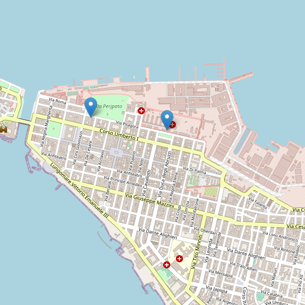 Thumbnail mappa cinema di Taranto