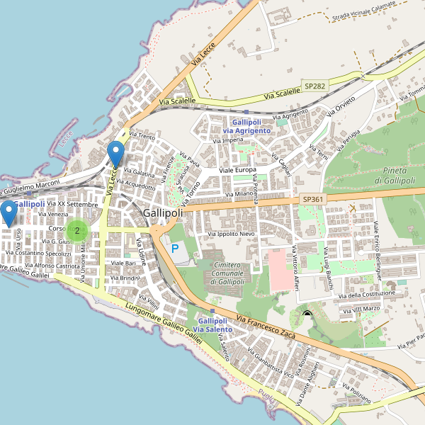 Thumbnail mappa farmacie di Gallipoli