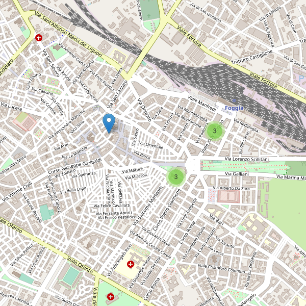Thumbnail mappa hotel di Foggia