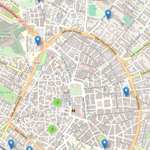Thumbnail mappa hotel di Lecce