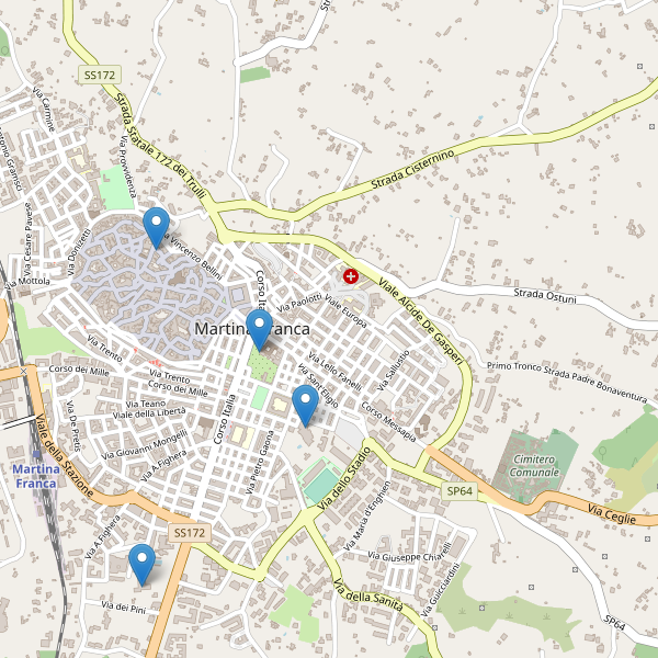 Thumbnail mappa hotel di Martina Franca