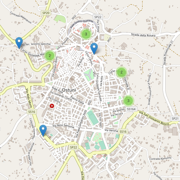 Thumbnail mappa hotel di Ostuni