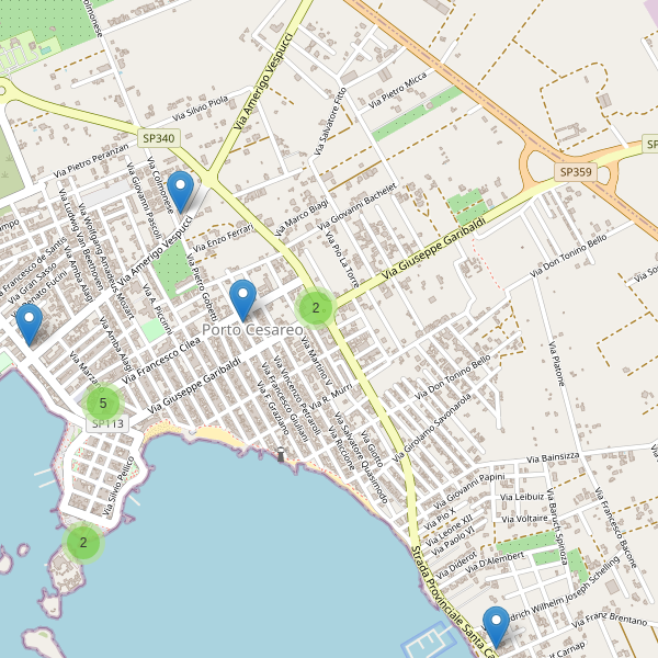 Thumbnail mappa hotel di Porto Cesareo